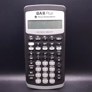 Texas Instruments BA II Plus Busoness Analylist Financial Calculator - Black - Picture 1 of 4