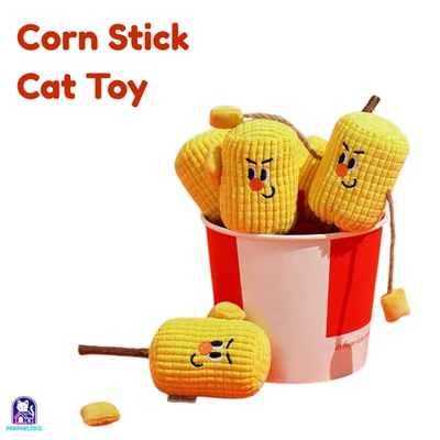 Catnip Corn Stick Toy for Cats and Dogs | Chew, Play, Teeth Cleaning, Durable - Image 1 of 4