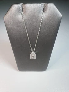 Simon G. 18K White Gold Diamond Pendant Necklace - Picture 1 of 4