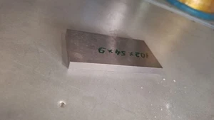 Placa de tungsteno 102х52х5-120х50х6mm elemento 74 placas 99,99% - Imagen 1 de 1