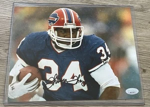 Foto de 8x10 de facturas firmadas por Thurman Thomas certificado de autenticidad JSA - Imagen 1 de 2