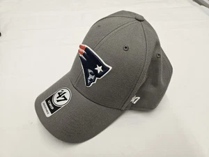 New England Patriots NFL '47 MVP Gray Structured Hat Cap Adult Men's Adjustable - Picture 1 of 6