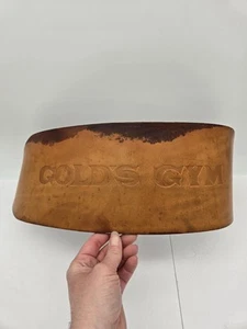 Vintage Gold's Gym Brown Leather Weight Lifting Belt Size L 38-42 - Picture 1 of 8