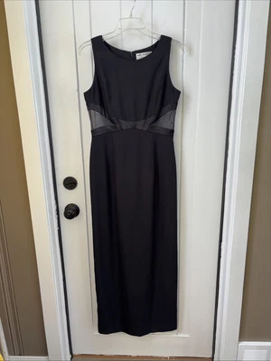 Papell Boutique Black Dress Size 10P - Image 1 of 4