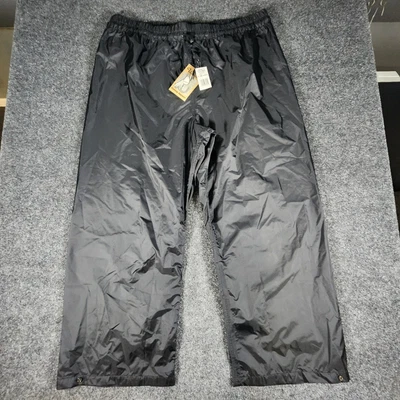 Pantalones de pesca de nailon impermeables negros talla 3XL para hombre al aire libre nuevos con etiquetas Foto 1 de 4