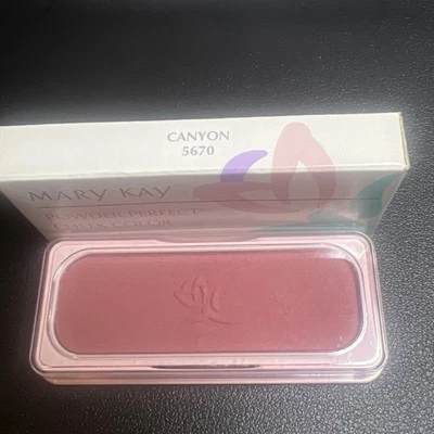Vtg Mary Kay CANYON Powder Perfect Cheek Color Blush 5670 .22oz NOS - Image 1 of 3