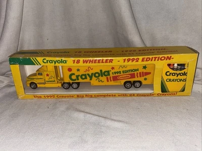 Vintage 1992 Crayola Big Rig 18 Wheeler w/24 Crayons, New In Box - Image 1 of 4