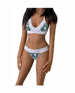 New York Yankees Lingerie Tie-Top, String or Thong Panty 3 - Sizes XS - LG - Picture 1 of 13
