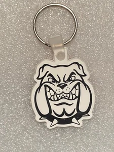 Llavero Yupo Bulldog "TOUGH NO BULL" 1.5" *NUEVO/sin usar* DTB - Imagen 1 de 3