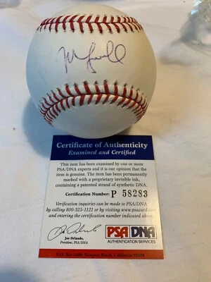 Мяч с автографом Майка Лоуэлла OMLB PSADNA Boston Red Sox Florida Marlins - Изображение 1 из 4