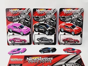 HOT WHEELS 38TH CONVENTION NEWSLETTER CHAPTER DODGE DEMON 3 PIECE SET IN HAND!!! - Picture 1 of 9
