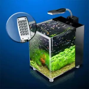 Mauk Nano Aquarium Set Pumpe LED Aquaristik Mini Miniaquarium Aquarienbecken - Bild 1 von 8