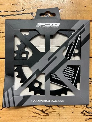 Full Speed Ahead Pro Road Chainring 36t 110 BCD 10/11-Speed Aluminum N11 Black - Image 1 of 4