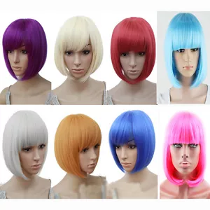 Sexy BOBO Wig Hair Multiple Colors Cosplay Costume Anime Hair Full Wavy Wig Hair - Picture 1 of 12