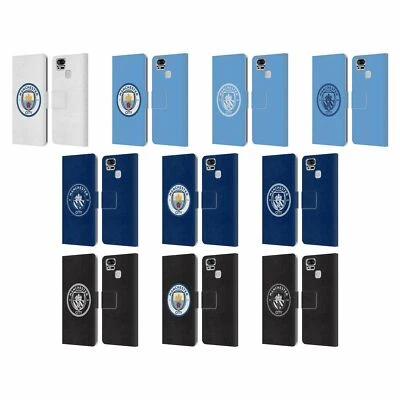 MANCHESTER CITY MAN CITY FC BADGE LEATHER BOOK CASE FOR ASUS ZENFONE PHONES - Image 1 of 4