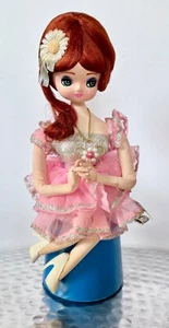 Vintage 1960er-70er Jahre DAKIN DREAM PUPPEN BIG EYES MÄDCHEN Japan DREHBAR FUNKTIONIEREND Spieluhr - Bild 1 von 11