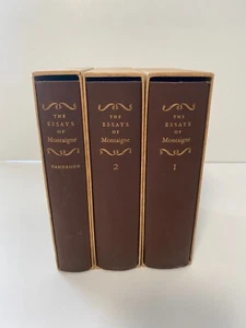 The Essays of Montaigne 1946.  3 Vol Set w/case Heritage Press - Bild 1 von 6