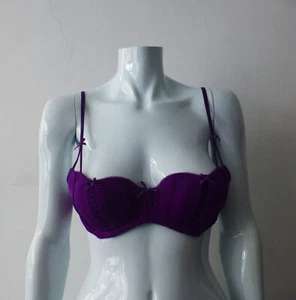 Women's Ladies Secret Passions Slight Padded Purple Detailed Bra Size 34B, Used - Picture 1 of 3