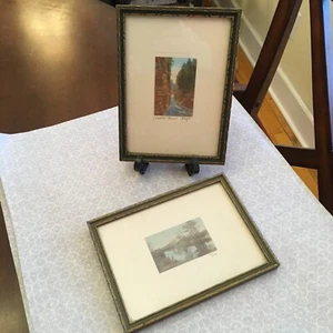 Vtg Antique CHARLES SAWYER & WALLACE NUTTING Nature Miniatures - Signed & Framed - Picture 1 of 13