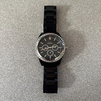 Fossil BQ1192 Women's Black Stainless steel Analog Dial Quartz Wrist Watch - Image 1 of 4