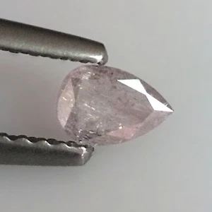 Diamante suelto extraído de tierra natural sin tratar Argyle rosa claro elegante pera de 0,17 quilates - Imagen 1 de 6