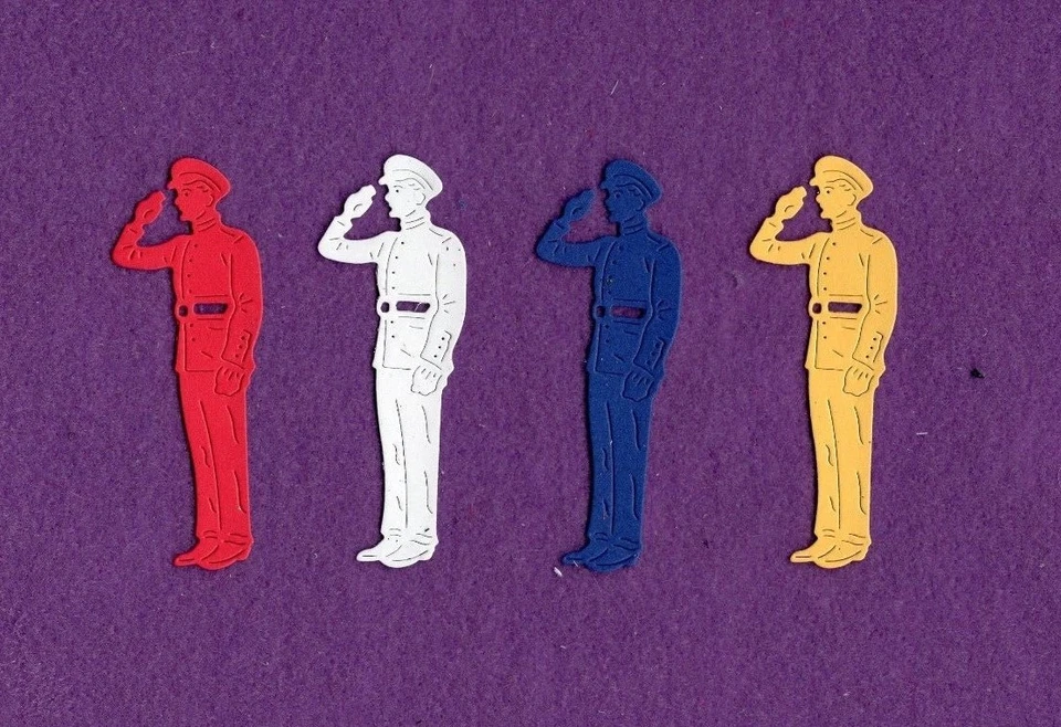 MARINES MARINE Militar EE. UU. Troquelados Álbum de Recortes Tarjetas Foto 1 de 1