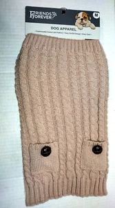 Forever Friends Dog Apparel Knit Sweater Jacket Medium - Picture 1 of 3