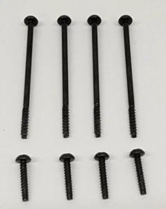 Tornillos de carcasa de sistema de repuesto FAT Sony PlayStation 2 OEM: 4 largos y 4 cortos - Imagen 1 de 2