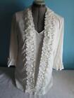 Womens Antthony Original 2 - Piece Top And Jacket Set Ivory Color Size Small
