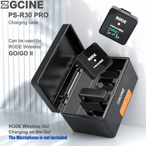 US ZGCINE ZG-R30 Pro Etui szybkiego ładowania do mikrofonów Rode Wireless Go II 2 Me - Zdjęcie 1 z 7