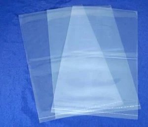 100 durchsichtige große flache Polybeutel 2mil 20x14"/20x19"/20x18" Plastiktüte - Bild 1 von 1
