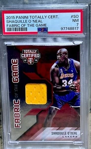SHAQ PSA GRADED Shaquille O’Neal GAME WORN PATCH SWATCH / 99 Shaquille O’Neal - Picture 1 of 10