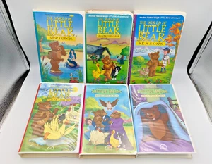 Lot of 2 Little Bear Canadian Clamshell VHS Tapes (Outdoor Fun - Seasons) - Picture 1 of 10