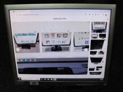 HP Compaq LA1956x Rotating Monitor With VGA & Power Plug Serial # CNC218Q2Y0 - Image 1 of 4