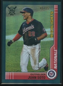 Juan Soto 2021 Topps Big League Highlights Black #290 2/15
