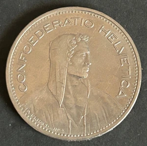 Coin - Confoederatio Helvetica 1987 B - 5 Fr. Swiss Switzerland - Picture 1 of 3