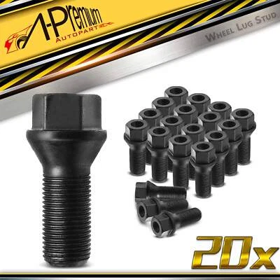 20x Pernos de tuerca de rueda M14-1.25 para BMW 118i 235i 330e 340i 435i 530i Mini Cooper Foto 1 de 4