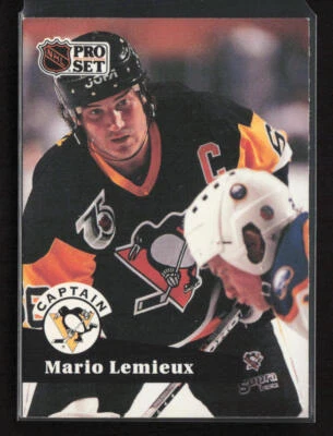 1991-92 Pro Set #581 Mario Lemieux Pittsburgh Penguins - Image 1 of 2
