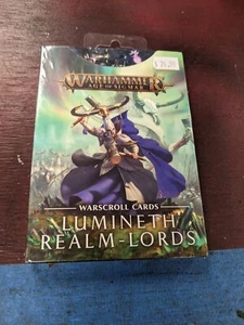 Tarjetas de Warscroll de Lumineth Realm-Lords Warhammer Age of Sigmar Games Workshop - Imagen 1 de 2