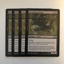 Devouring Swarm 4X - MTG M12 - Common - Creature - LP PLAYSET