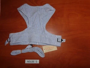 Arnés para perro despojado azul y blanco gooby con correa tamaño: XS,L,XL Sam 401 DS110 B1 - Imagen 1 de 9
