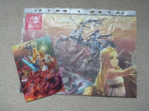 The Legend Of Zelda: Age Of Calamity, Zelda Poster + postcard. Excellent cond'n - Picture 1 of 4