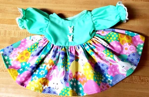 EASTER BUNNY EGG DRESS W/ BUNNY BUTTONS for 16" CPK Cabbage Patch Kids - Picture 1 of 4