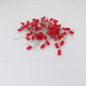 50x Vishay TLHR5400 LED de alta eficiencia orificio rojo a través T-1 3/4 5 mm - Imagen 1 de 3