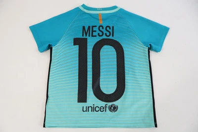 Barca 2016 Away Shirt Messi #10 Kids 6-7 Yrs Nike - Image 1 of 4