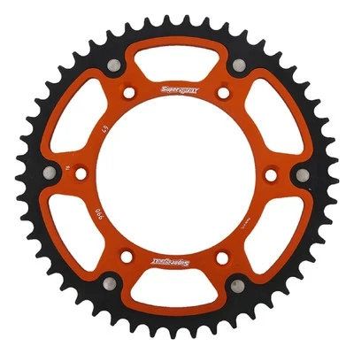 Supersprox Orange Stealth sprocket For 49T Chain Size 520; RST-990-49-ORG - Image 1 of 4