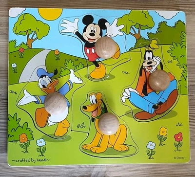 Rompecabezas de perilla gigante de madera de Mickey Mouse y sus amigos de Disney para 18 meses más Foto 1 de 2