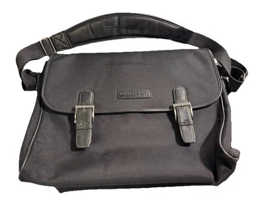 Kenneth Cole Hombre Negro Mensajero Laptop Bolso Transportador Foto 1 de 4