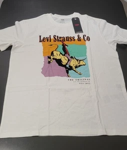 T-shirt Levi Strauss & Company Bull Rider grafica grande - Foto 1 di 6