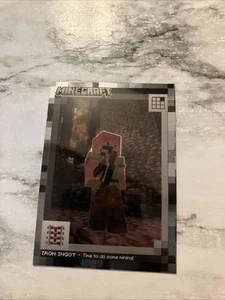 Lingote de hierro 2024 Panini Minecraft Crafting Chronicles #120 Optichrome - Imagen 1 de 2
